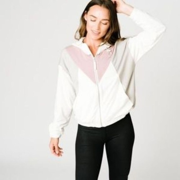 ZYIA Active Colorblock Full Zip Hoodie Sweatshirt Jacket Size Small - Picture 1 of 12